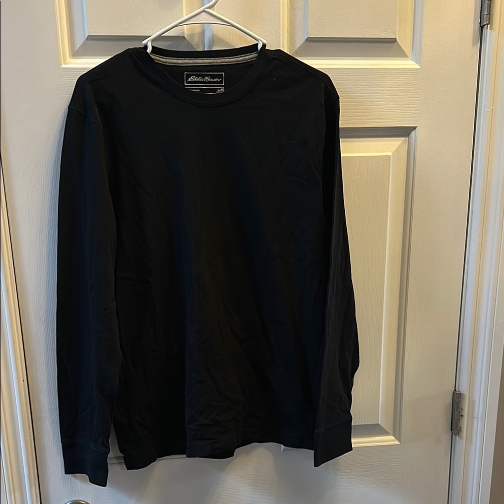2 Pack- Eddie Bauer Black & Gray Long Sleeve Tee
